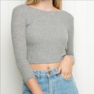 Brandy Melville grey top